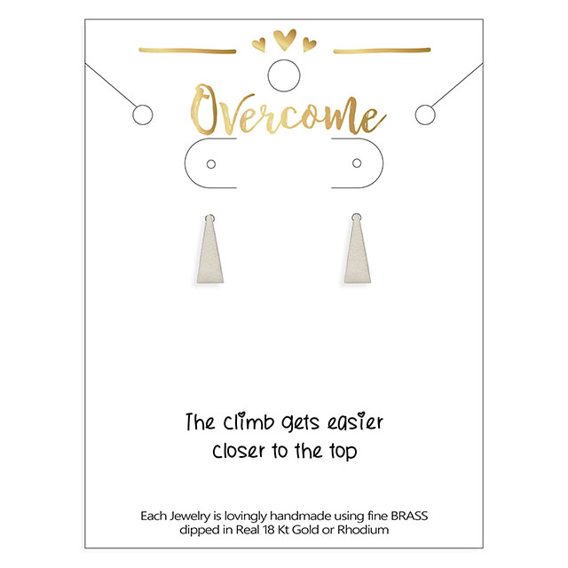 幾何学的なイヤリング、トライアングル イヤリング、ゴールド、シルバー、ローズゴールド。おしゃれなレディースピアス。 