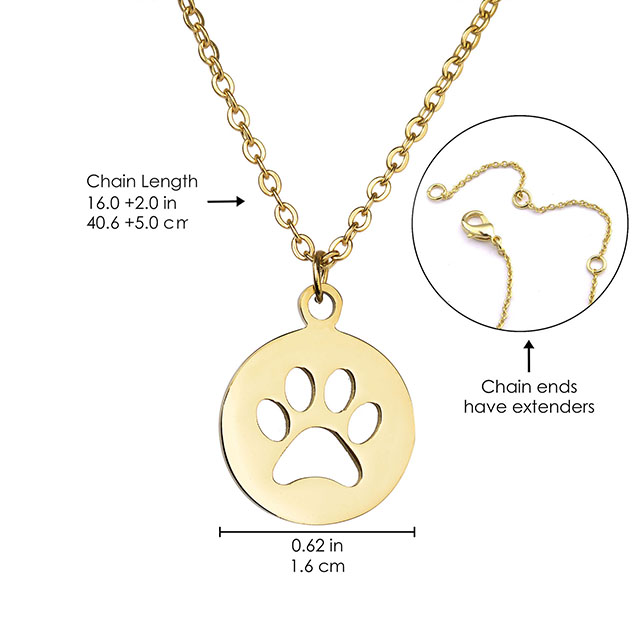 犬の足ネックレス かわいい動物ネックレス 上品な足跡ペンダントネックレス 犬がテーマのメモリアルネックレス ジュエリー 女性と女の子 ペット愛好家 犬 お母さんへのギフト 