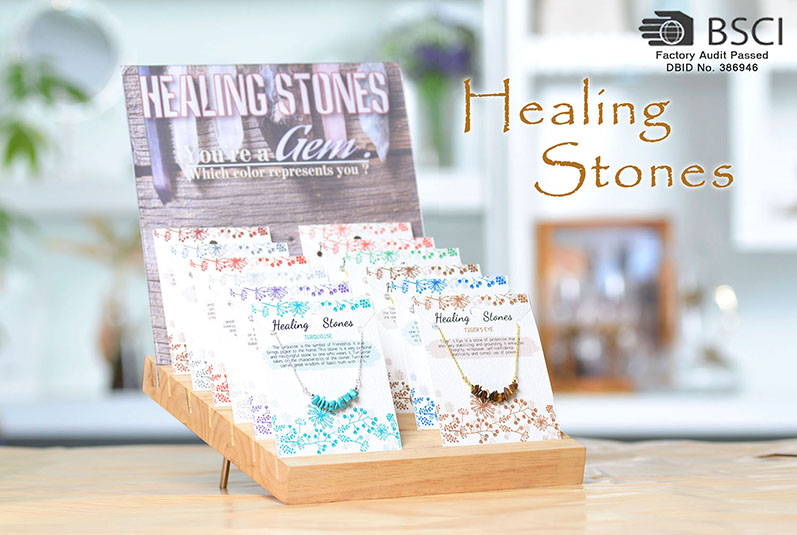 癒しの石の展示