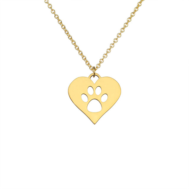 猫の足ネックレス、かわいい動物ネックレス、上品な足跡ペンダントネックレス、猫がテーマのメモリアルネックレスジュエリー、女性、女の子、ペット愛好家、猫、お母さんへのギフトに。