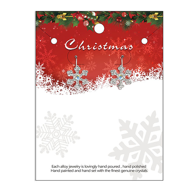 ラインストーンクリスタルクリスマスイヤリングクリスマスジュエリー冬ホリデーギフト