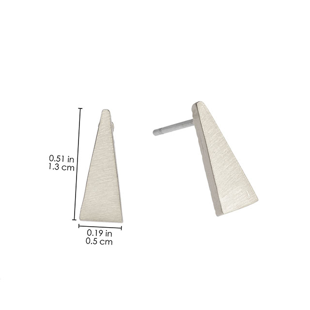 幾何学的なイヤリング、トライアングル イヤリング、ゴールド、シルバー、ローズゴールド。おしゃれなレディースピアス。 