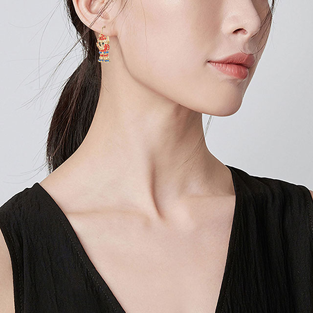 ファッションクリスマスイヤリング冬ホリデーギフトサプライヤー