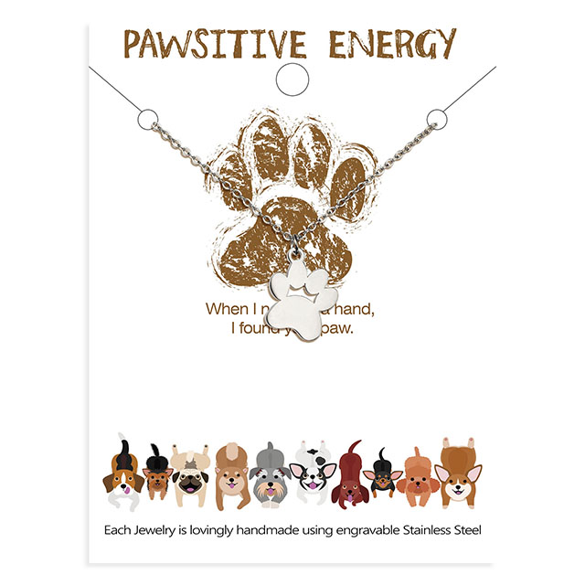 犬の足ネックレス かわいい動物ネックレス 上品な足跡ペンダントネックレス 犬がテーマのメモリアルネックレス ジュエリー 女性と女の子 ペット愛好家 犬 お母さんへのギフト 