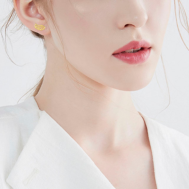 私の守護天使の羽のイヤリング