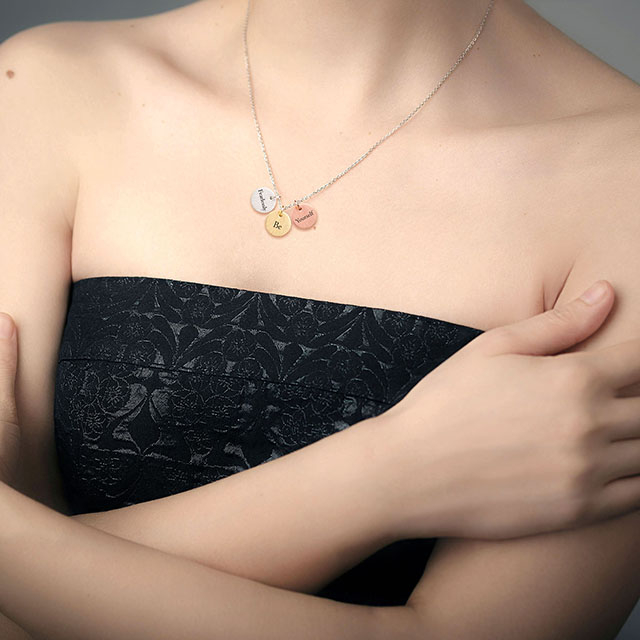 インスピレーションディスクネックレスゴールドシルバーメッキ可憐なパーソナライズされた引用ネックレス刻印ディスクペンダントネックレス激励ジュエリーギフト 