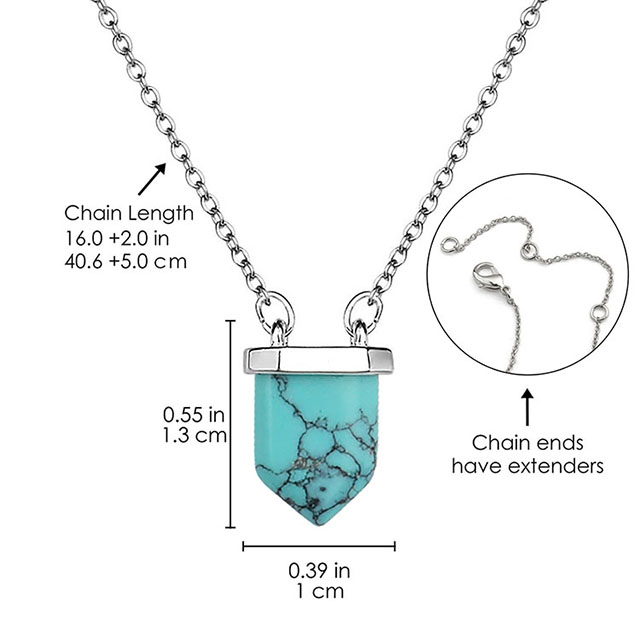 上品な宝石ネックレス 女性用 シルバーメッキ ターコイズ アメジスト チャーム 天然石 ポインテッド チャクラ ヒーリング クリスタル ペンダント スピリチュアル チョーカー ネックレス 女性 ガールズ ジュエリー ギフト