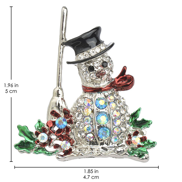 クリスマス雪だるまブローチピン レディース ガールズ クリスタル ラインストーン パール エナメル クリスマス ブローチとピン かわいい ファッション ブローチピン クリスマス ジュエリー パーティー ホリデー ギフト