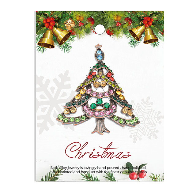 ヴィンテージ クリスマス ツリー ブローチ ファッション クリスマス ジュエリー 