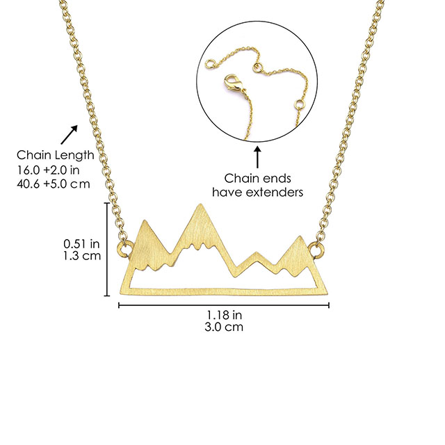 山脈ネックレス 山頂ペンダントネックレス 女の子、女性、自然アウトドア愛好家、キャンパー、スキーヤー、旅行者、登山家、ハイカーへのギフト。 
