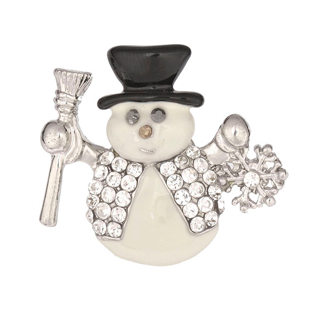 クリスマス雪だるまブローチピン レディース ガールズ クリスタル ラインストーン パール エナメル クリスマス ブローチとピン かわいい ファッション ブローチピン クリスマス ジュエリー パーティー ホリデー ギフト