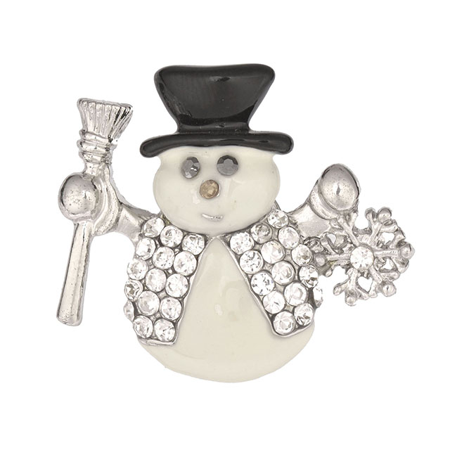 クリスマス雪だるまブローチピン レディース ガールズ クリスタル ラインストーン パール エナメル クリスマス ブローチとピン かわいい ファッション ブローチピン クリスマス ジュエリー パーティー ホリデー ギフト