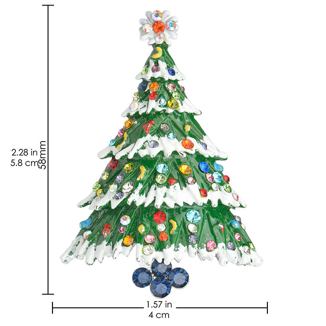 ヴィンテージ クリスマス ツリー ブローチ ファッション クリスマス ジュエリー 