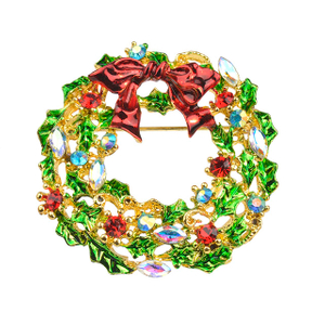 高級絶妙なクリスマスブローチピン雪だるまサンタクロースブーツガーランドファッションジュエリーギフトクリスマス装飾ブローチ